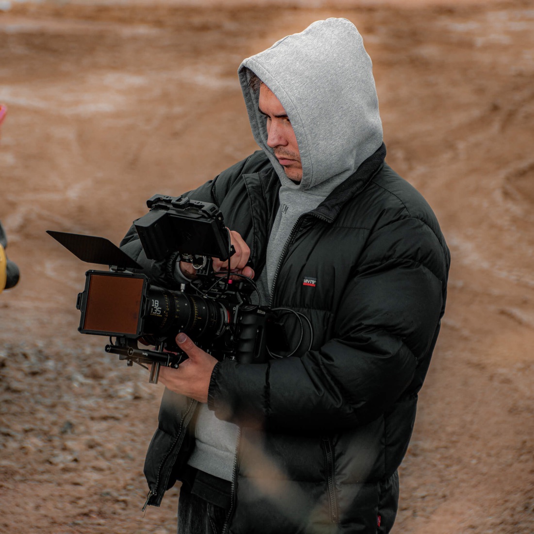 Behind the Scenes, Werbefilm-Dreh mit Cine-Setup