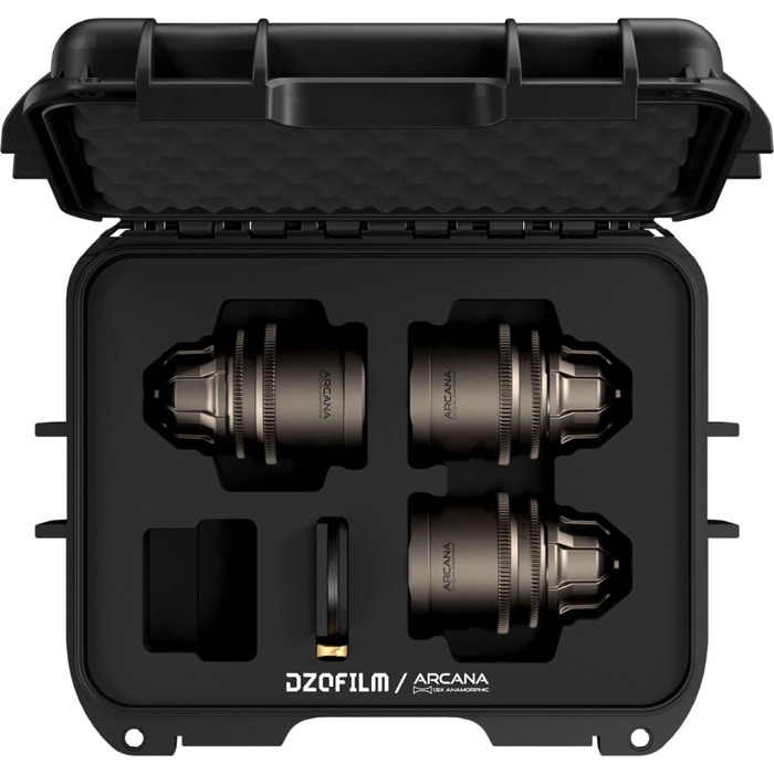 DZOFILM Arcana 1.5x Anamorphic Set im Transportcase